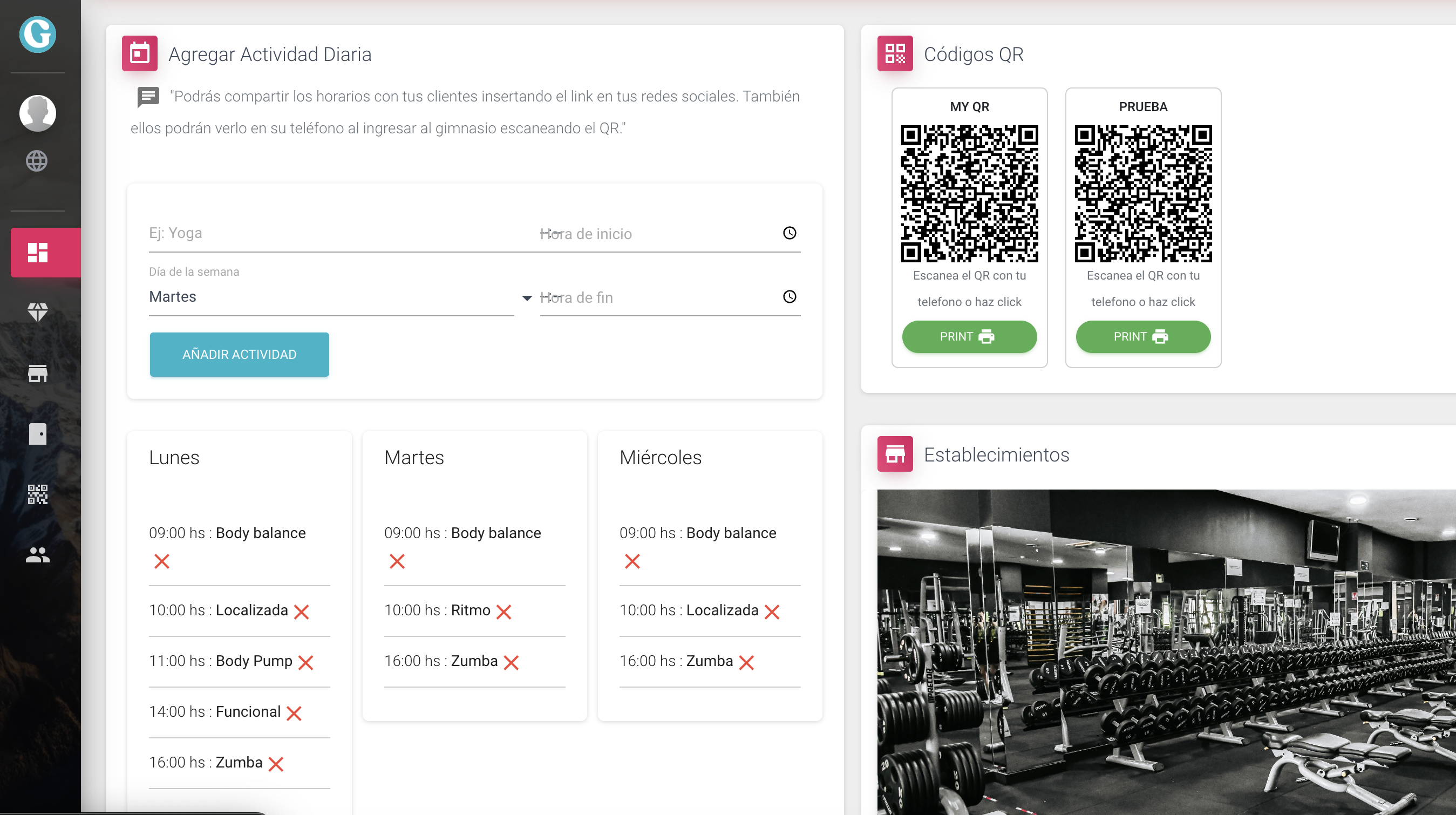 Gotakeit dashboard